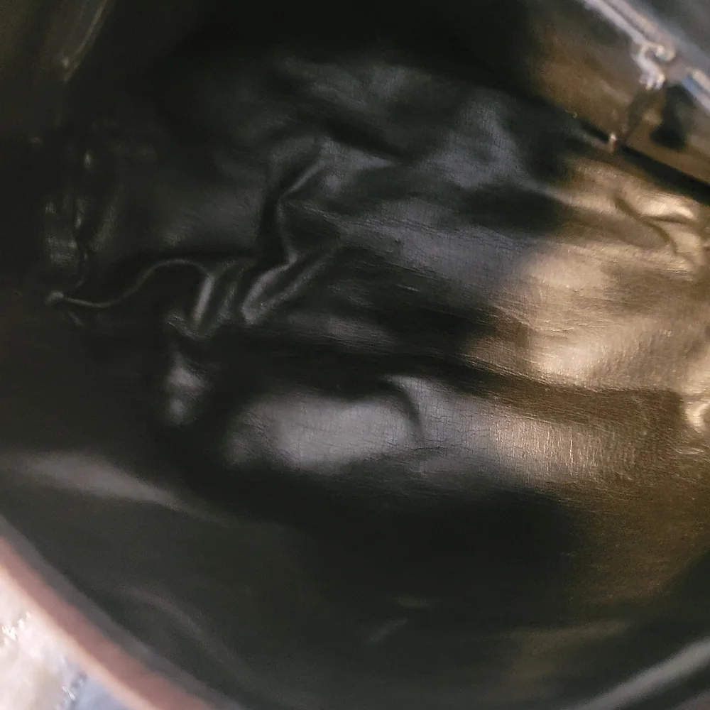 Four Seasons Handbags Women's Crossbody Brown Woven Leather Purse - Picture 8 of 12